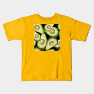 Pattern Avocado Illustration Kids T-Shirt